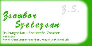 zsombor szelezsan business card