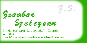 zsombor szelezsan business card